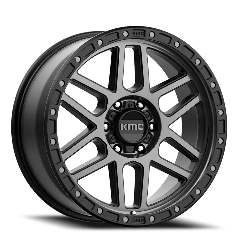Don’t Miss Out KMC Mesa KM544 GY 18x9 +18 5x127mm 71.5mm Satin Black Gray Tint