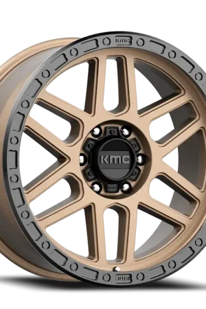 Fresh Stock KMC Mesa KM544 BRZ 18x9 +18 6x139.7mm 106.25mm Matte Bronze Black Lip