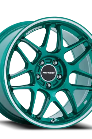 Motegi MR158 Tsubaki ED 18x8.5 +30 5x100mm 56.15mm Hokkaido Green Machined Lip Money Back Guarantee