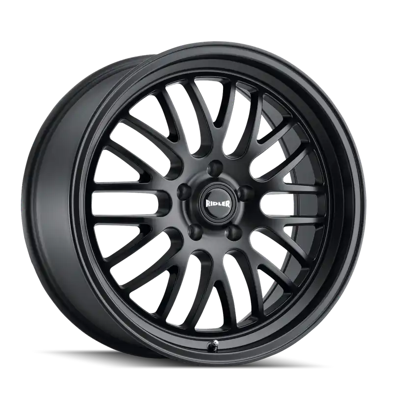 Hassle-Free Returns Ridler 607 Matte Black 20x10.5 5x114.3 40mm 72.6mm