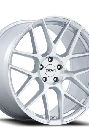 TSW Lasarthe SL 18x10.5 +35 5x112mm 66.56mm Gloss Silver Machined Get Yours