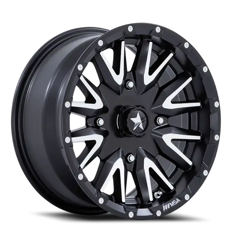 Big Sale MSA Creed M49 MBM 14x7 +10 4x110mm 86mm Matte Black Machined
