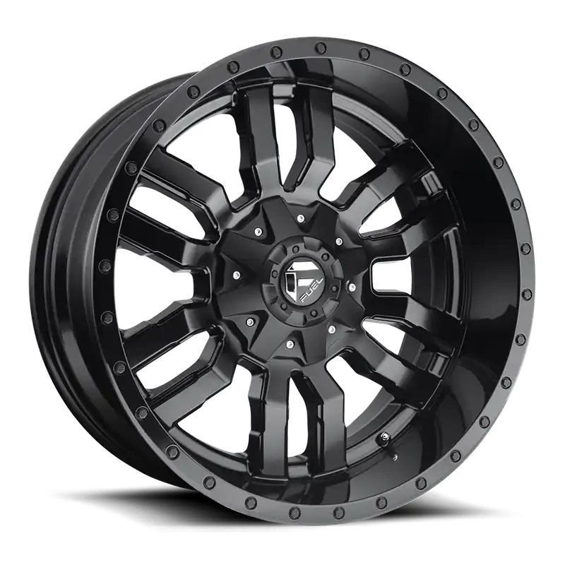Fuel Sledge D596 20x10 -18 8x170mm 125.1mm Matte Black Gloss Black Lip Special Offer