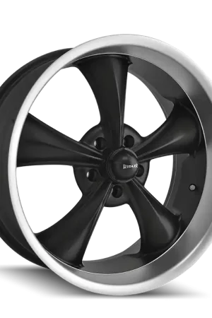 Ridler 695 Matte Black Machined 17x7 5x120.65 0mm 83.82mm Money Back Guarantee