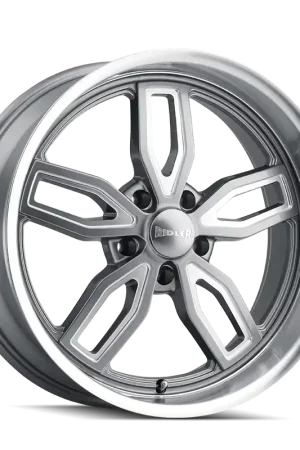 Fresh Stock Ridler 608 Gloss Grey Milled 18x9 5x127 0mm 78.3mm