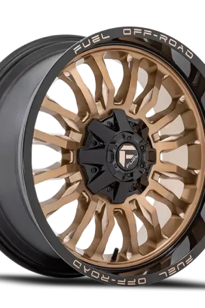 Fuel Arc D797 20x9 +1 8x165.1mm 125.1mm Platinum Bronze Black Lip Holiday Sale