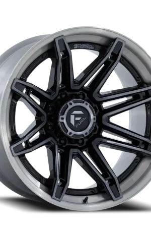 Fuel Brawl FC401BT 22x12 -44 6x139.7mm 106.1mm Gloss Black Brushed Dark Tint Low Price