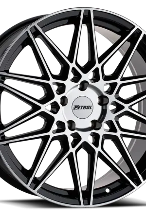 Direct From Manufacturer Petrol P3C GBM 18x8 +40 5x108mm 72.1mm Gloss Black Machined Face