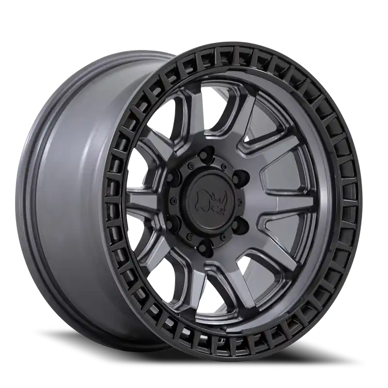 Black Rhino Calico GG 17x8.5 +34 5x127mm 71.5mm Matte Gunmetal Matte Black Lip Time-Limited