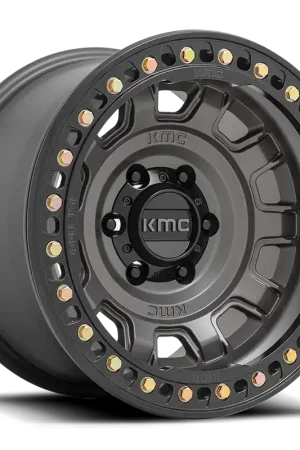 In Demand KMC Tank Beadlock KM236 GY 17x9 -38 6x139.7mm 108mm Anthracite