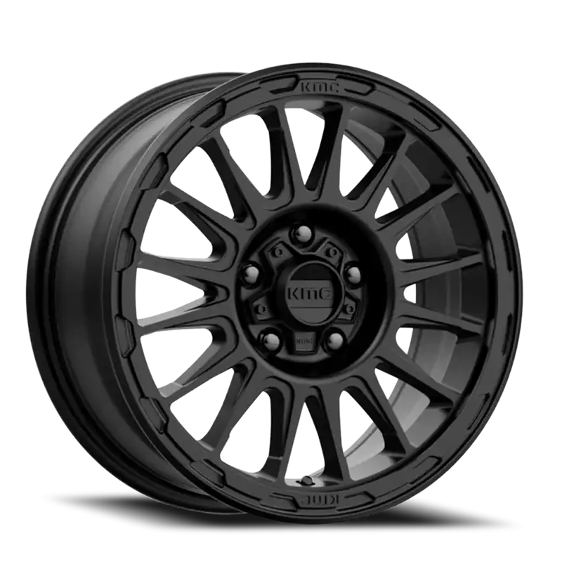 KMC Impact KM542 SB 17x8 +35 5x127mm 71.5mm Satin Black Same Day Shipping