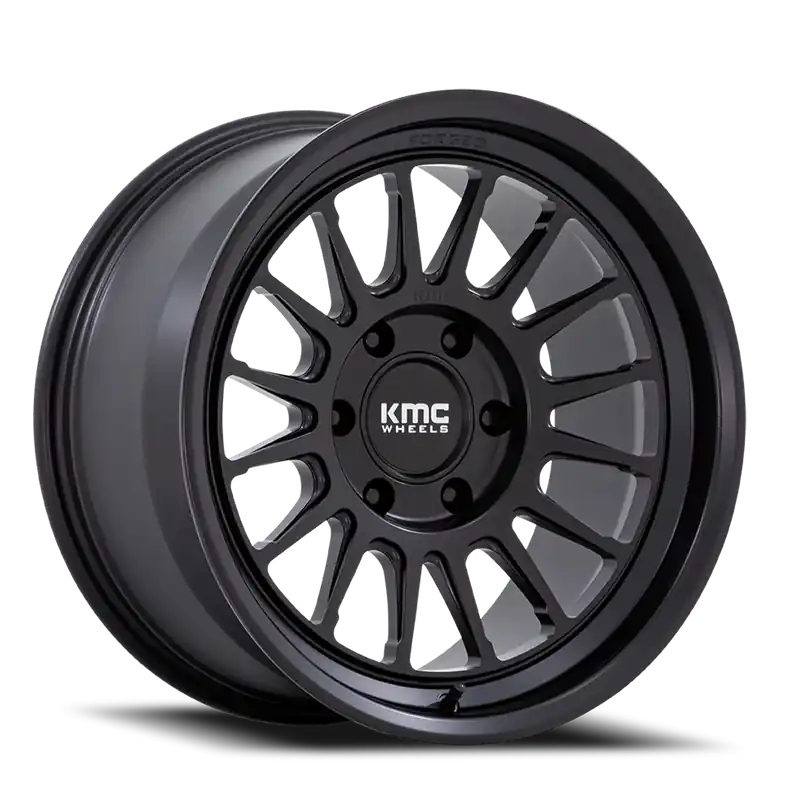 KMC Impact Forged KM447MX 18x9 +0 6x135mm 87.1mm Satin Black Final Sale