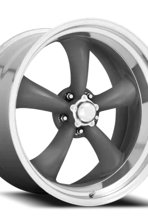 American Racing Classic Torq Thrust II VN215 20x8 +0 5x120.65mm 83.06mm Mag Gray Machined Lip Get Yours