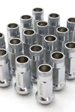 Hot Deal Wheel Mate 12x1.25 48mm Muteki SR48 Satin Silver Open End Lug Nuts