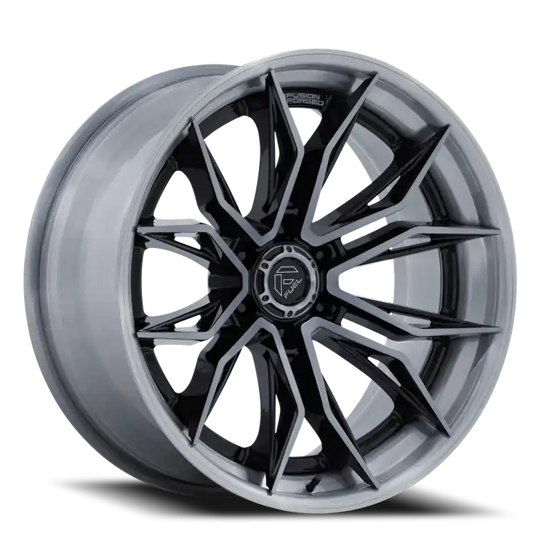 Fuel Mutiny FC404BT 20x10 -18 6x135mm 87.1mm Gloss Black Brushed Dark Tint Hot Deal