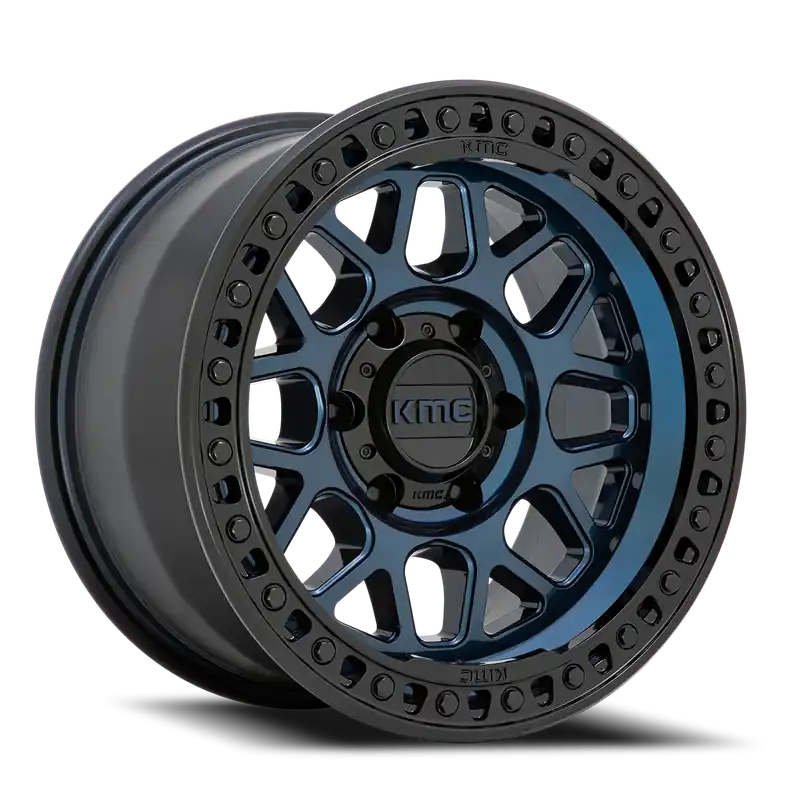 KMC GRS KM549 BL 20x9 +18 6x139.7mm 106.1mm Midnight Blue Gloss Black Lip Limited Offer
