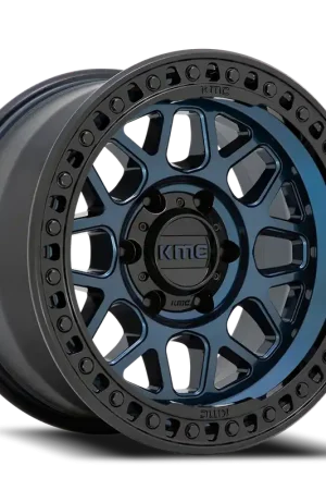 KMC GRS KM549 BL 20x9 +0 6x139.7mm 106.1mm Midnight Blue Gloss Black Lip Special Discount