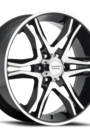 American Racing Mainline AR893 GBM 16x8 +0 6x139.7mm 106.25mm Gloss Black Machined Money Back Guarantee
