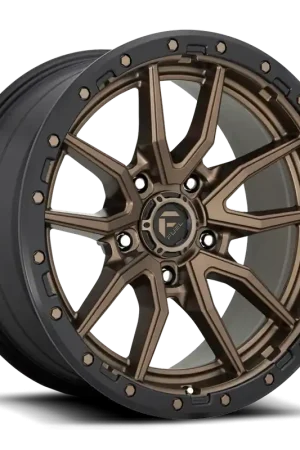Price Cut Fuel Rebel D681 17x9 -12 5x127mm 71.5mm Matte Bronze Black Bead Ring