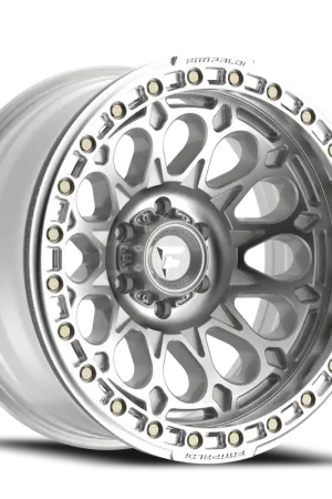 Same Day Shipping Fittipaldi Offroad Beadlock Series FB153M 17x9 -15 6x139.7mm 106.2mm Machined Silver Machined Forged Ring