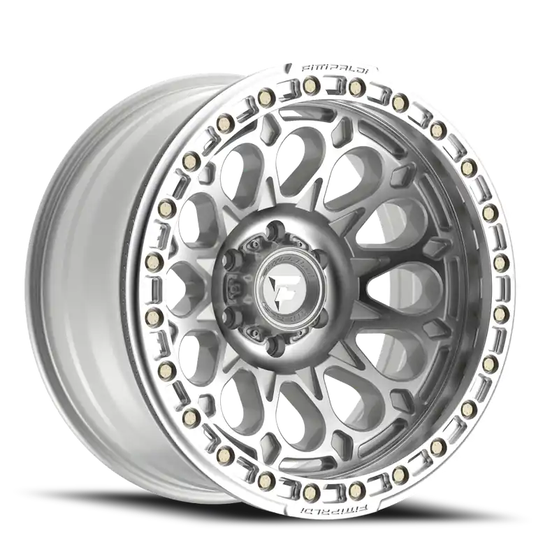 Same Day Shipping Fittipaldi Offroad Beadlock Series FB153M 17x9 -15 6x139.7mm 106.2mm Machined Silver Machined Forged Ring