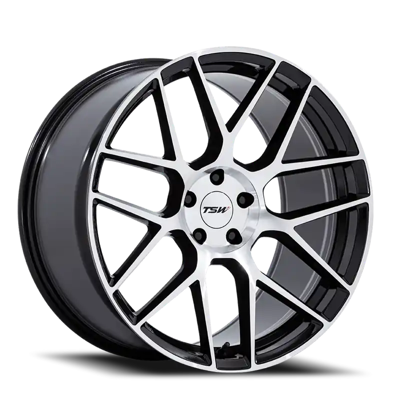 TSW Lasarthe GBM 22x9 +20 5x112mm 66.56mm Gloss Black Machined Latest