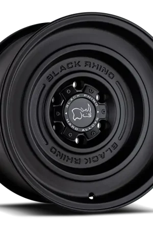 Today Only Black Rhino Solid MB 17x9.5 -18 5x127mm 71.6mm Matte Black