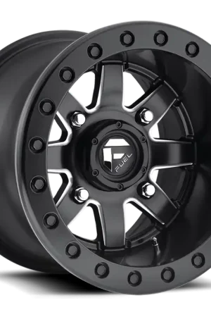 Fuel Maverick UTV D938 18x7 +38 4x156mm 132mm Matte Black Milled Top Pick
