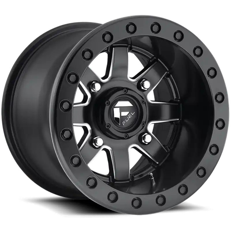 Fuel Maverick UTV D938 18x7 +38 4x156mm 132mm Matte Black Milled Top Pick