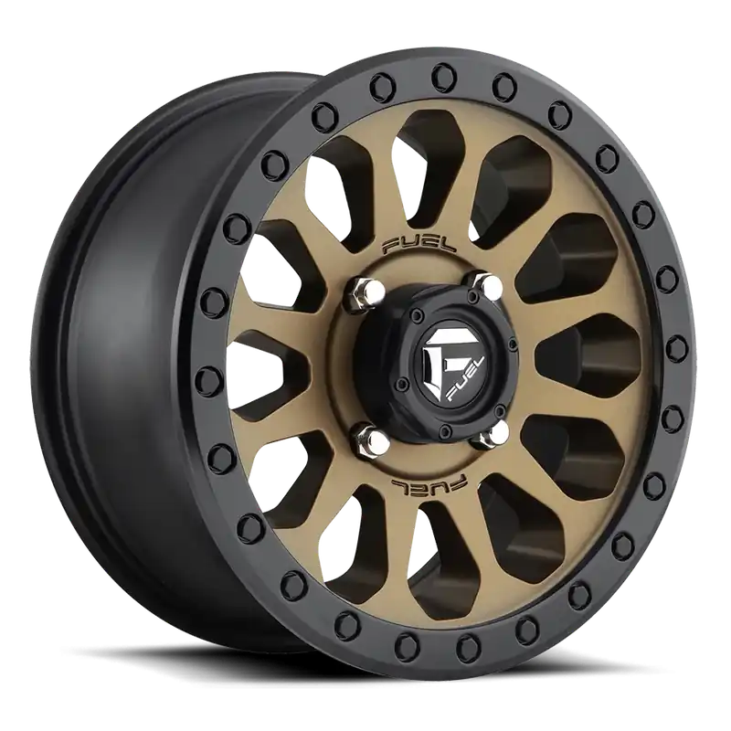 Fuel Vector UTV D600 15x7 +13 4x156mm 132mm Bronze Black Bead Ring Trusted Brand