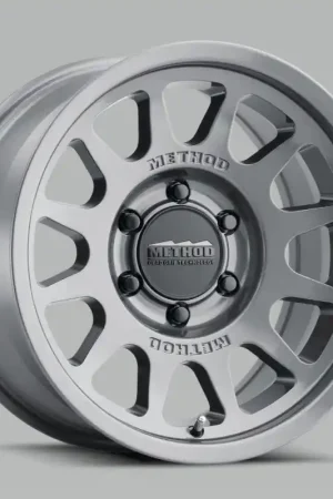 Express Delivery Method MR703 17x8.5 0mm Offset 5x5 71.5mm CB Gloss Titanium Wheel