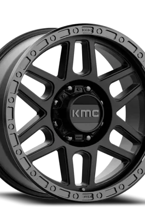 KMC Mesa KM544 SB 20x9 +0 8x170mm 125.5mm Satin Black Gloss Black Lip Weekend Sale