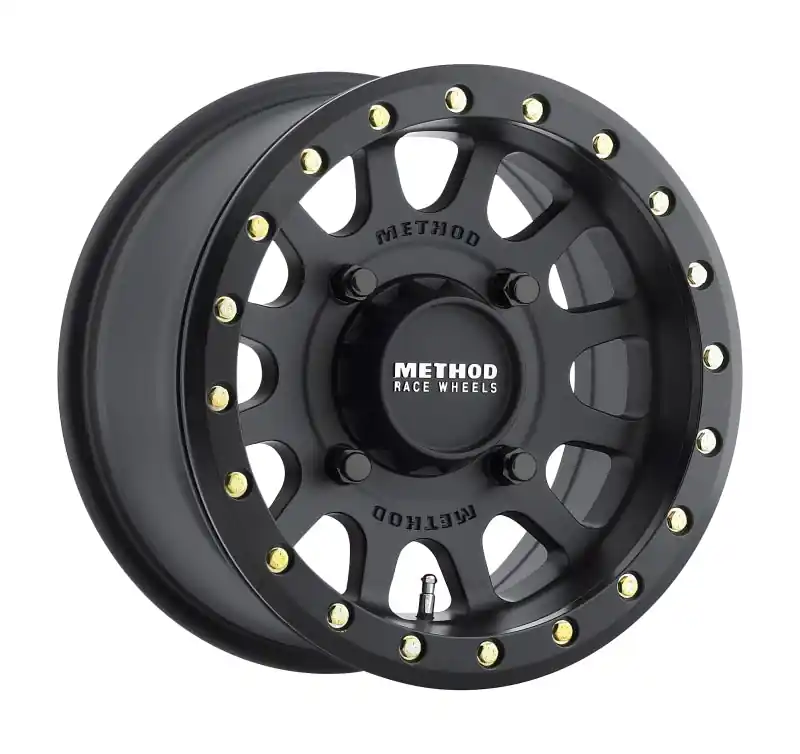 Method MR401 UTV Beadlock 14x7 / 4+3/13mm Offset / 4x156 / 132mm CB Matte Black Wheel Special Offer