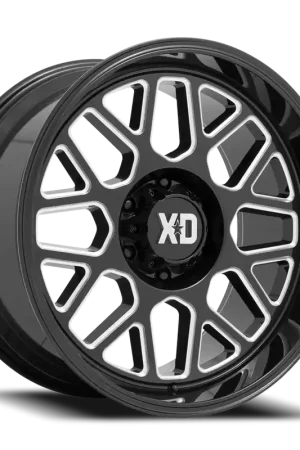 XD Series Grenade 2 XD849 GB-M 20x9 +18 5x150mm 110.5mm Gloss Black Milled Best Price