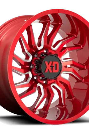 XD Series Tension XD858 RD 20x10 -18 6x135mm 87.1mm Candy Red Milled Hot Deal