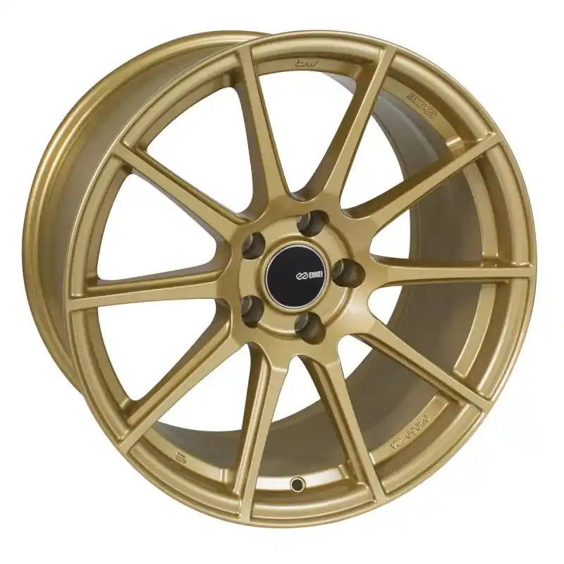 Enkei TS10 18x8 45mm Offset 5x100 Bolt Pattern 72.6mm Bore Dia Gold Wheel High Quality