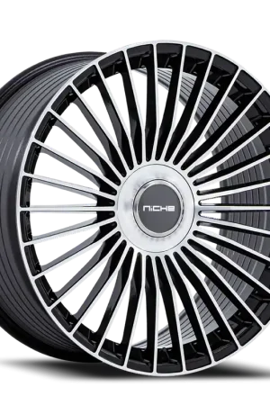 Niche Serene NC282 BM 22x10.5 +45 5x108/5x114.3mm 72.56mm Gloss Black Machined Face No Minimum Order