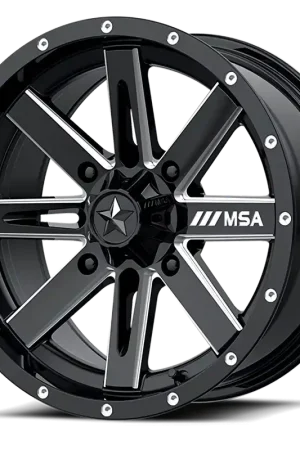 Shop Now MSA Boxer M41 16x7 +10 4x137mm 112mm Gloss Black Milled
