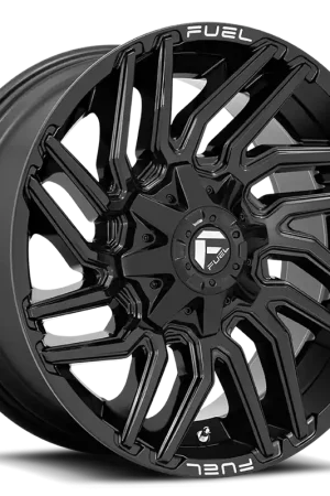 Mega Sale Fuel Typhoon D776 22x12 -44 5x114.3/5x127mm 78mm Gloss Black
