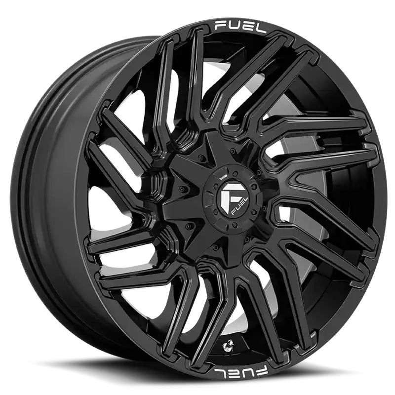 Mega Sale Fuel Typhoon D776 22x12 -44 5x114.3/5x127mm 78mm Gloss Black