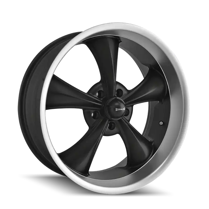 Discount Ridler 695 Matte Black Machined 22x9 5x120.65 0mm 83.82mm