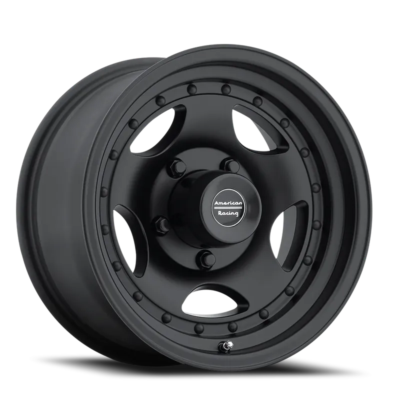 American Racing AR23 BK 15x10 -44 5x127mm 83.06mm Satin Black Clear Coat Popular