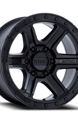 Trending KMC Outrun KM551 MBGBL 18x9 +18 5x127mm 71.5mm Matte Black Gloss Black Lip
