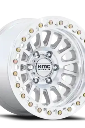 Holiday Sale KMC Impact Beadlock KM239DX 17x9 +1 6x139.7mm 108mm Machined Silver