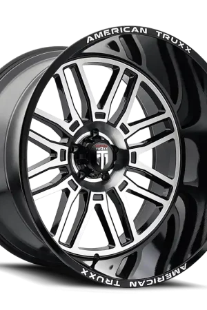 American Truxx Restless AT1915 Black Machined 24x14 6x139.7 x76mm 106mm Time-Limited