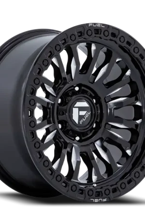 Fuel Rincon SBL FC857BE 17x8.5 -1 6x139.7mm 106.1mm Gloss Black Milled Reduced Price