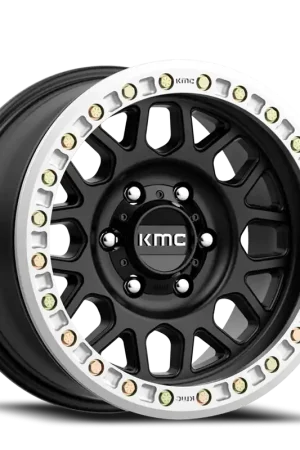 KMC Grenade Desert Beadlock KM234 SB 17x8.5 +0 6x135mm 87.1mm Satin Black Top Rated