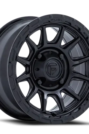 Fuel Piston UTV FV866MB 15x7 +10 4x156mm 115.1mm Matte Black Gloss Black Lip Luxury