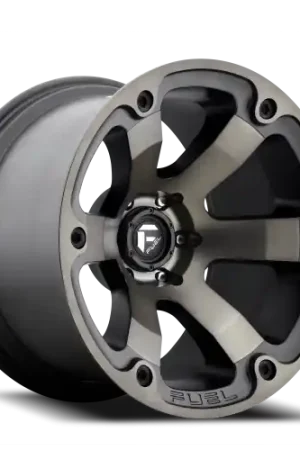 Direct From Factory Fuel Beast D564 17x9 -12 6x139.7mm 108mm Matte Black Machined-Dark Tint
