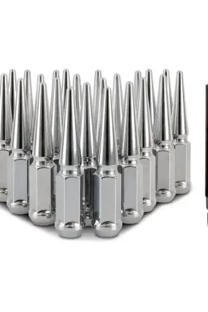 High Quality Mishimoto Mishimoto Steel Spiked Lug Nuts M12 x 1.5 24pc Set Chrome